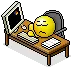 sleeping fron tof pc