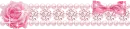 pink rose divider