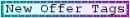 New Offer Tags - nwof