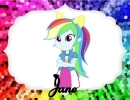 Jane text with equestria girl