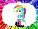 Anna text with equestria girl