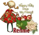Happy Holly Days- Rennie