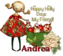 Happy Holly Days- Andrea