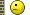 Smiley hitting head on wall