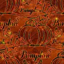 Pumpkin text Seamless Background