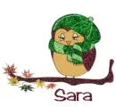 Autumn Girl Owl - Sara