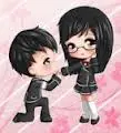 Emo chibi couple