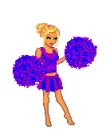 Purple cheerleader