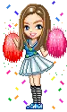 Confetti cheerleader