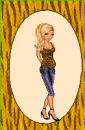 Animal print doll 10