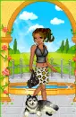 Animal print doll 32