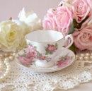 Cup and roses