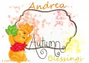 Autumn Blessings Pooh Bear - Andrea