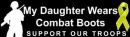 Daughter wears combat boots