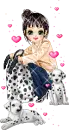 girl with dalmations