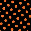 Polka Dot Orange Black Halloween