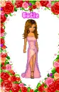 Brunette doll with dress 1