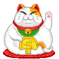 Fat lucky cat