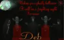 Deb -Wishing you a ghostly halloween It will be a frighting night Be aware