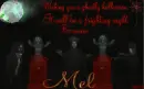 Mel -Wishing you a ghostly halloween It will be a frighting night Be aware