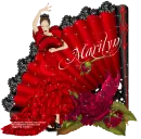 Dancer red lady/marilyn