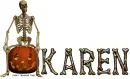 Karen Skeleton Jackolantern