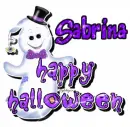 Happy Halloween Ghost - Sabrina