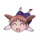 Chiyo chan flying with her pigtails 2