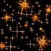 Halloween stars tiled background