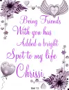 Chrissi -Being Friends....