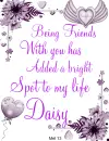 Daisy -Being Friends...