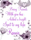 Rennie -Being Friends....