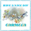 HAVE A NICE DAY - CARMELA