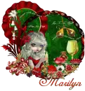 Christmas time/girl with candle/marilyn