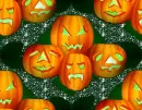 Halloween Jackolantern tiled background