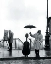 Musicain in the rain