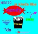 music and candy