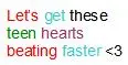 hearts beating faster
