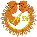 Candy Corn Wreath - Ari