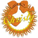 Candy Corn Wreath - Christy