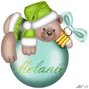 Melanie -Blue Teddy Bear Bulb