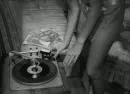 She rocks to 45's