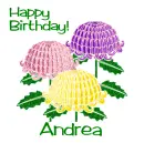 Stylized Chrysanthemums - November Birth Flower - Andrea