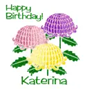 Stylized Chrysanthemums - November Birth Flower - Katerina