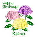Stylized Chrysanthemums - November Birth Flower - Kenia