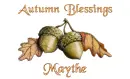 Autumn Blessings With Acorns - Maythe