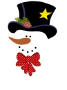 Snowman with Bow