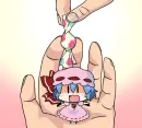 Chibi in hand gif