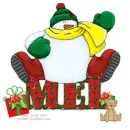 Mel - Snowman - Present - Bear