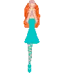 Red haired silent ballerina